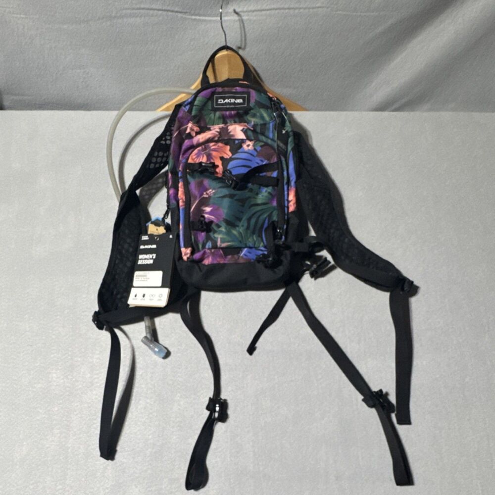 Dakine Women's Session 8L Hydration Pack Black Floral HydraPak Compatible